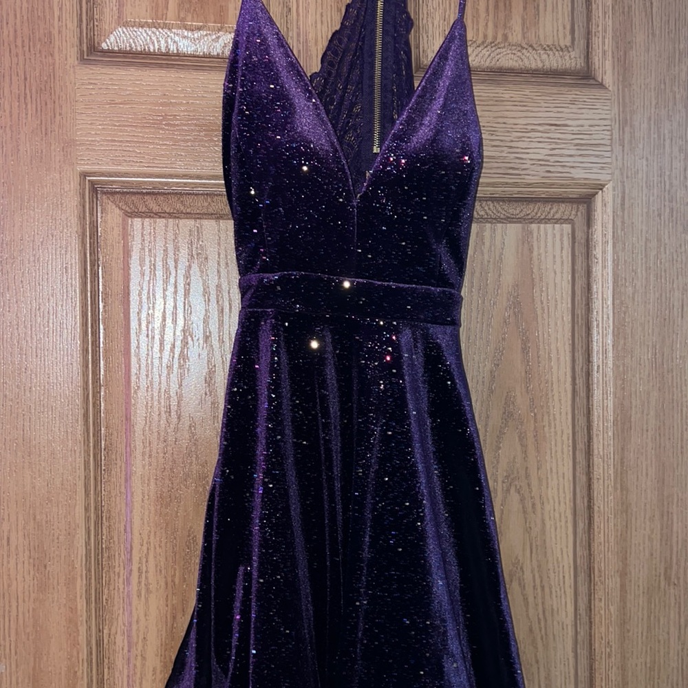 Purple Sparkly Homecoming Dress!